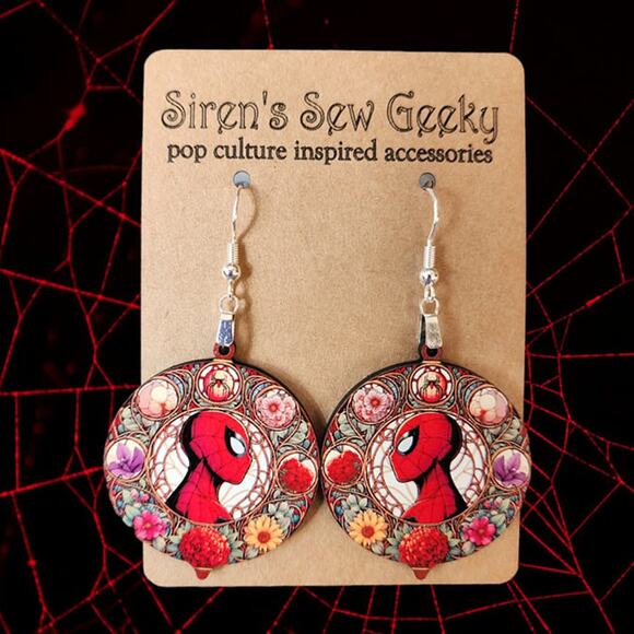 Handmade Jewelry - Spiderman Marvel MCU Comic Disney Earrings